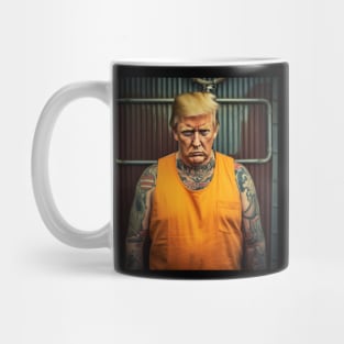 Tattooed Trump in Prison Mug